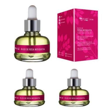 Imagem de Kit C/3 Óleos De Rosa Mosqueta Livre de Parabenos Vegano - Max Love