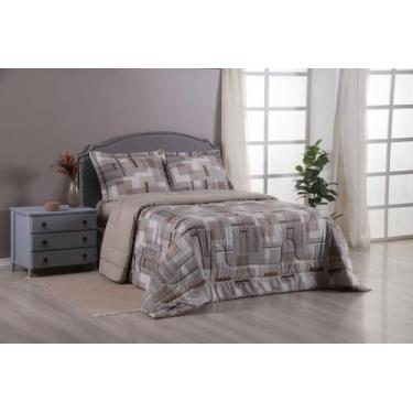 Imagem de Edredom estampado KING micropercal 400 fios 3peças - SAFIRA ENXOVAIS, 