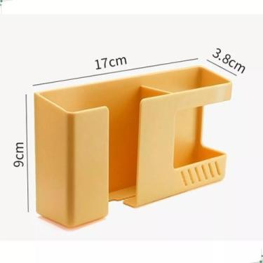 Imagem de Organizador Suporte Adesivo Porta Celular Controle Remoto PRETO - Ami