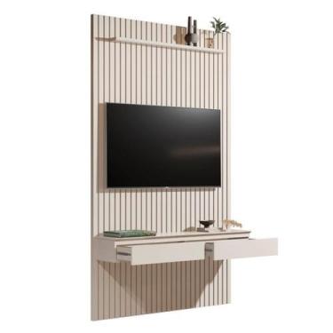 Imagem de Home Suspenso CL 1.39m Ripado Para TV Até 55' Polegadas Cor Off White