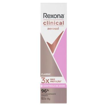 Imagem de Desodorante Rexona Clinical Classic Aerosol Antitranspirante 96h 150ml