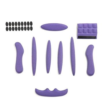 Imagem de Kit de preenchimento de capacete PAXLamb, 27 peças de substituição universal de almofadas de espuma para capacete para bicicleta, ciclismo, capacete de motocicleta (roxo)