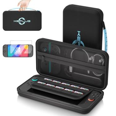 Imagem de Case Compatible with Nintendo Switch 1&2/Switch 1&2 OLED,2025 Updated Carrying Case for Switch 2 with Tempered Glass Screen Protector,Protective Cover for NS1&2,Durable Lightweight for All Versions