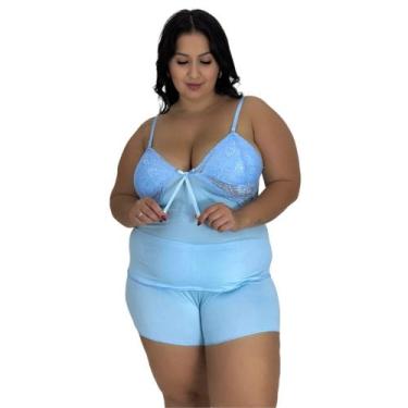 Imagem de Baby Doll Plus Size Detalhe Renda - c12 SIMONE - BY TINA MODAS, Frozen