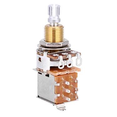 Imagem de KIMISS Potenciômetro Linear de Guitarra Elétrica A500K Com Interruptor de Botão para Controle de Tom-seletor de Captador de Dois Níveis para Guitarra Elétrica e Baixo