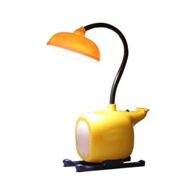Imagem de Lâmpada de mesa LED de desenho animado FOO DE ARIANO BONITO Mesa recarregável Luz de cuidados oculares dobráveis ​​para crianças Estudo LEITURA MATERIAL DE ABS 160G (Amarelo)