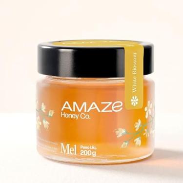 Imagem de Mel Cru 100% Puro de Flores Brancas Amaze Honey White Blossom 200g Sabor Delicado e Natural Rico em Enzimas e Antioxidantes Sem Processamento