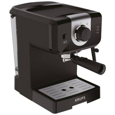 Imagem de Cafeteira Elétrica Programável XP3208 Expresso e Cappuccino com Bomba de 15 Barras 1,5 Litros, KRUPS 8010000314, Preto
