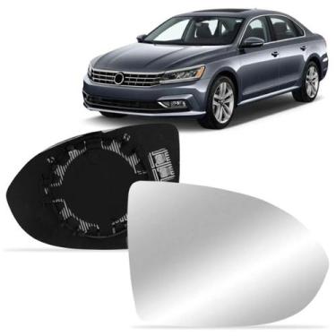 Imagem de Lente Retrovisor Com Aquecimento Para Passat 2016 A 2020 - SP ACESSÓRI