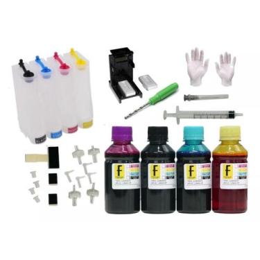 Imagem de Kit Bulk Ink + 400ml Tinta - JK