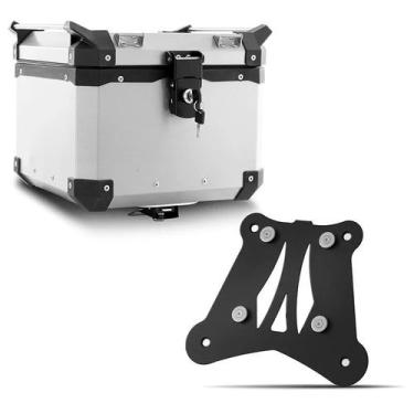 Imagem de Baú Moto Alumínio Top Case 35 Litros + Base de Fixação Super Adventure