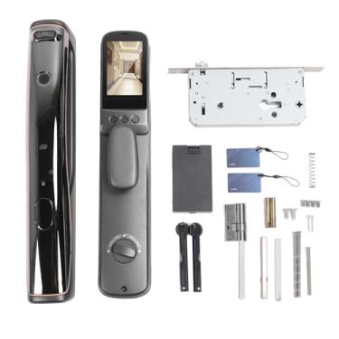 Imagem de RECONHECIMENTO DE FACELA 3D Lock de porta Smart Wi -Fi com entrada de impressão digital HD Câmera Acesso sem chave para o hotel de escritório em casa liga de alumínio