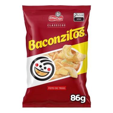 Imagem de Kit c/ 3 Salgadinho Bacon Elma Chips Baconzitos 86g