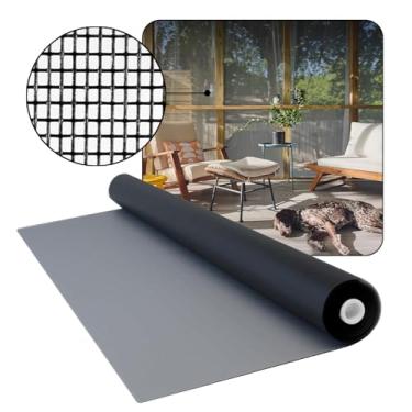 Imagem de Docazoo Substituição de tela de janela DocaScreen - tela de rolo de fibra de vidro fácil de cortar, tela de porta, 91 cm x 15 m - DIY para janelas de casa, porta, piscina, varanda ou pátio traseiro