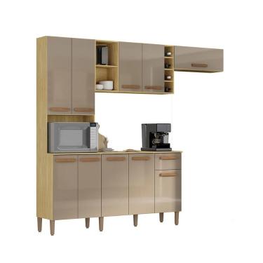 Imagem de Armario Cozinha com Balcão Ravena com 10 Portas e 1 Gaveta