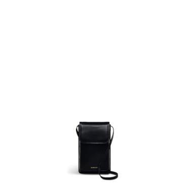 Imagem de RADLEY Bolsa tiracolo feminina de couro médio London Mells Manor, Preto, Bolsa transversal média para celular