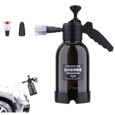 Imagem de Pulverizador de espuma com bomba de 2l, nova atualização, lavagem de carro, pulverizador de bomba de espuma para limpeza doméstica, rega de jardim # preto