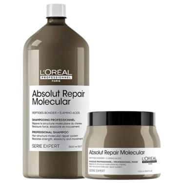 Imagem de Kit L'Oréal Professionnel Absolut Repair Molecular – Shampoo 1,5L + Máscara 500ml