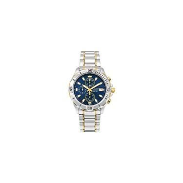 Imagem de Relógio masculino Citizen Quartz, aço inoxidável, clássico, bicolor, modelo AN3394-59L