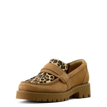Imagem de ARIAT Mocassim feminino Stratford Lug, Camurça bege, 37