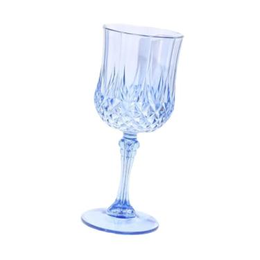 Imagem de MotiveTech Taça de Vidro para Bebidas, Elegante, Leve E Portátil, para Bebidas em Casa, Casamento, Eventos, Festas, Suprimentos, Bar, Azul
