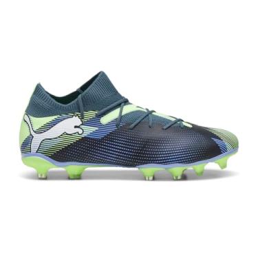 Imagem de PUMA Tênis masculino Future 7 Match Firm Artificial Ground Soccer Cleats, Gray Skies-puma branco-maçã efervescente, 41