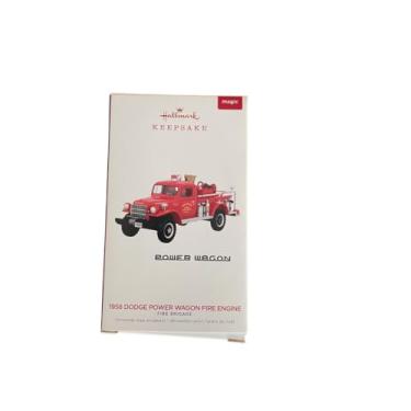 Imagem de Ornamento de carro de bombeiros Power Wagon 1958 QXR9149