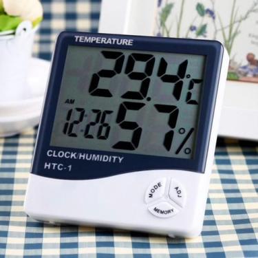 Imagem de Higrômetro Digital Medidor De Umidade E Temperatura