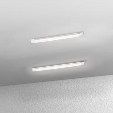 Imagem de Jazoctig Pacote com 2 réguas de LED de 2 pés, perto de luminárias de teto, 20W, luz diurna ultrafina, 4000K, IP20, luz de teto LED para garagem, lojas, armazém, escritório, corredor, supermercados
