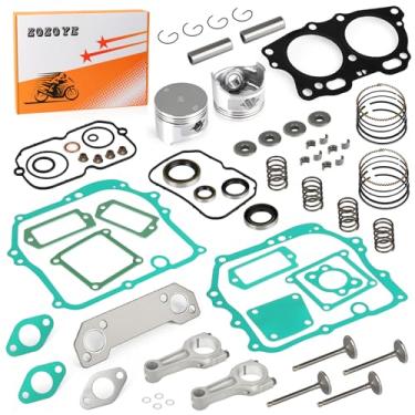 Imagem de Para carrinho de golfe EZGO Fuji Robin 295cc EH29C 4 ciclos MCI motor grande 0,25 mm kit de reconstrução de extremidade superior com kit de juntas de válvula de pistão 1991-2002