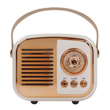 Imagem de Alto-falante Bluetooth Aresrora Retro Vintage Style Bege
