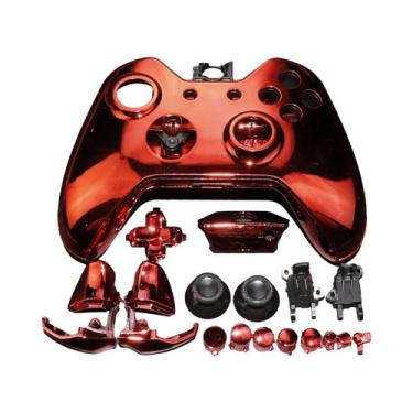 Imagem de Carcaça Cromada para Xbox One - Capa Frontal e Traseira com Kit de Bot