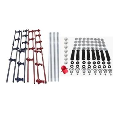 Imagem de Kit Ferragem Pintado pra uso em mesa de Pebolim / totó / Fla Flu - Sou