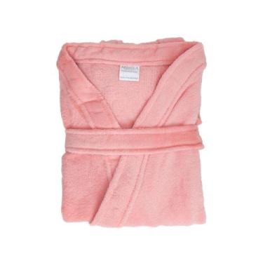 Imagem de Roupão de Inverno Atlântica Kimono de Microfibra Coral