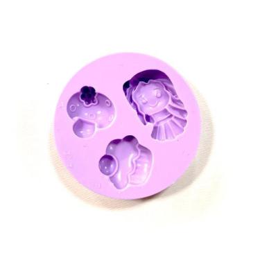 Imagem de F1336 molde de silicone bonequinha cogumelo cupcake confeitaria biscui