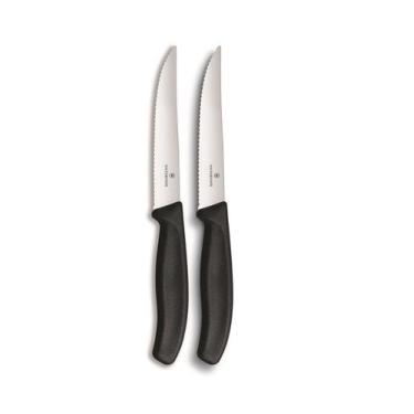 Imagem de Faca de mesa 23cm para carnes lâmina serrilhada 12cm Victorinox 6.7933