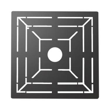 Imagem de Fenteer Régua de medição de ralo de piso, localizador de medição de ladrilhos, medidor de layout para marcenaria, ferramenta multifuncional para ladrilhos de, 30cmx30cm