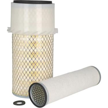 Imagem de EZROAD Conjunto de filtro de ar interno externo 70000-11080 17381-11180 compatível com Kubota L2850DT L2850F L3250DT L3250F L5450DT Tractor KX121-2 KX161-2 Escavadeira R420S R550DT 20S R4 Carregador