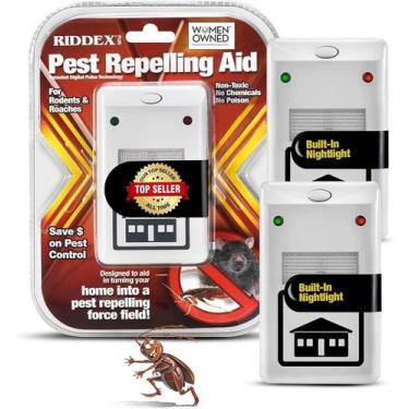 Imagem de Repelentes Eletrônico Espanta Ratos Morcego Insetos Sônico - Dinwing