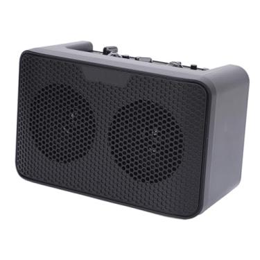 Imagem de Tomvorks 10W Portátil Combo Prática Guitarra Amplificador, Com Efeitos Delay Integrados, para o Desempenho Com Música Jogar, ABS Material, Entrada AUX, 3,5 Milímetros Fone de Ouvido