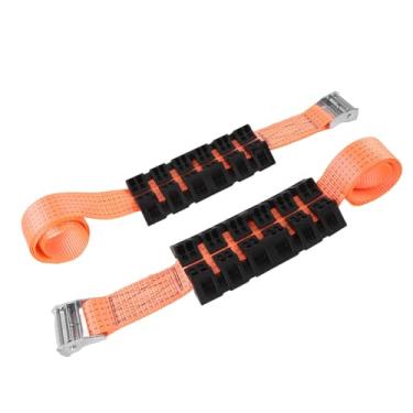 Imagem de aqxreight 2PCS Trexas de Tração Dos Pneus As Tiras de Tração de Emergência Se Soltam de Lama de Lama de Neve Tiras de Pneus de Skid para Caminhão SUV Com Luvas
