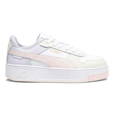 Imagem de PUMA Tênis feminino Carina Street perfurado plataforma casual - branco, Branco, 41