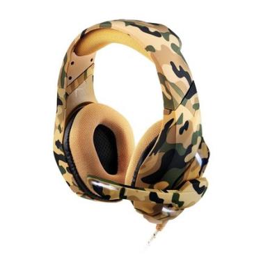 Imagem de Headset Gamer Straton USB 2,0 Stereo LED Army Warrior - PH305OUT [Remanufaturado] PH305OUT