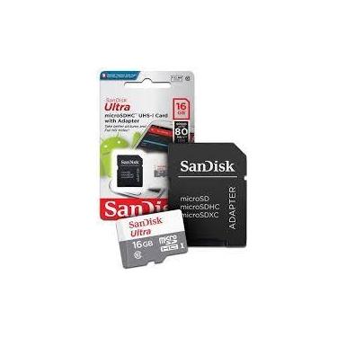 Imagem de Kit com 10 Cartões De Memória 16gb Micro Sd Ultra 80mbs Sandisk