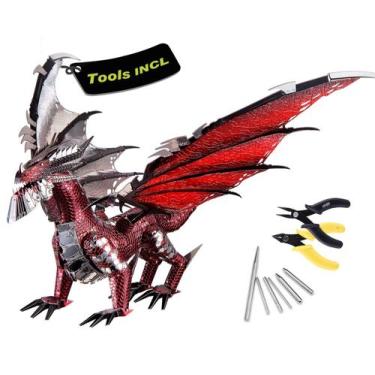 Imagem de Kit de construção de modelos de metal 3D Piececool Black Dragon King