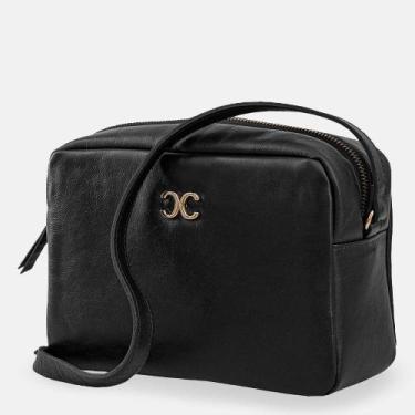 Imagem de Bolsa Tiracolo Lisa Retangular Prata - COMFORT, Preto, P