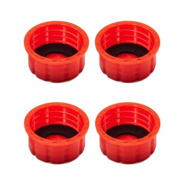 Imagem de Mapleza Rosca grossa para tampa de lata de gás - Substituição universal para latas de gás de 1/2/3/5 galões - Excelente desempenho de vedação (pacote com 4)