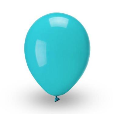 Imagem de Balao Liso 5 Red Azul Turquesa C/50 Picpic - PIC PIC