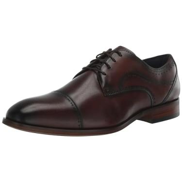 Imagem de STACY ADAMS Sapato Oxford masculino Bryant Cap Toe, Marrom, 14 Wide