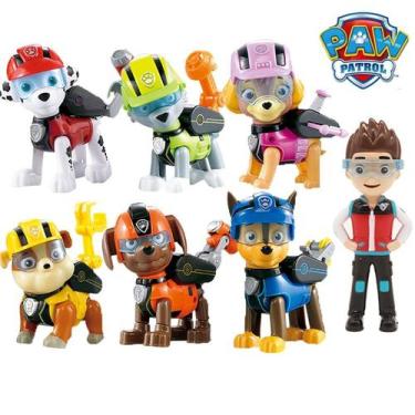 Imagem de Conjunto 7 Paw Patrol Personagens / Patrulla Canina In Box - Lightbek 